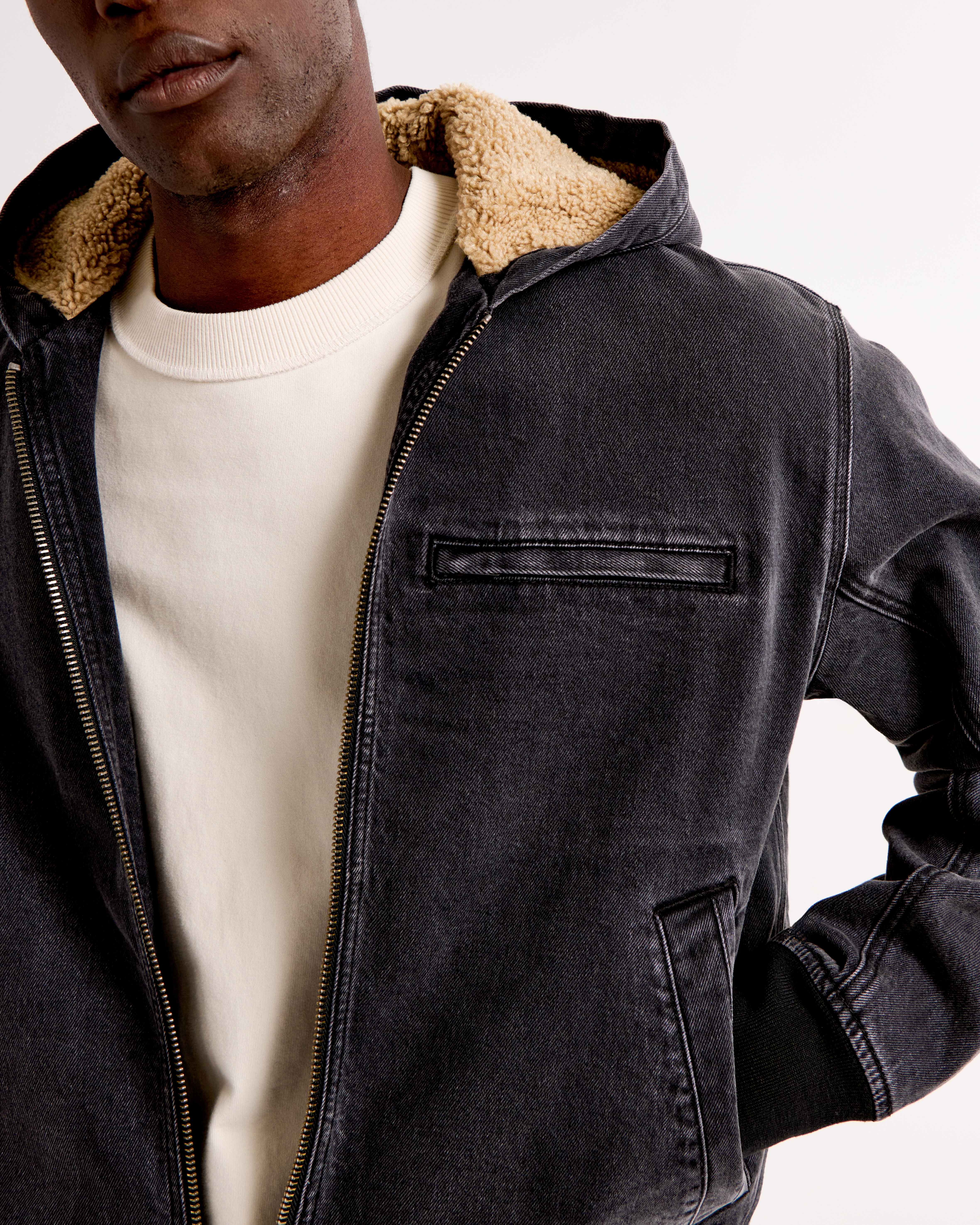 Men's Hooded Workwear Bomber Jacket | Men's Clearance Men's Hooded Workwear Bomber Jacket | Men's Clearance