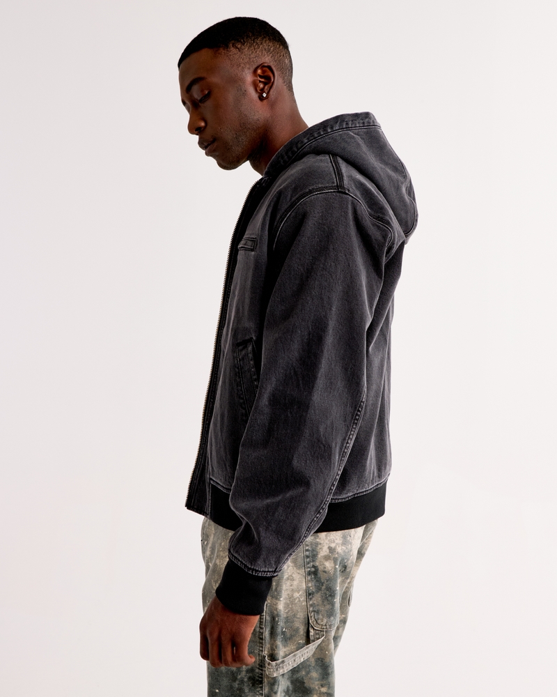 Hooded Workwear Bomber Jacket