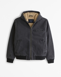 Workwear Hooded Bomber Jacket