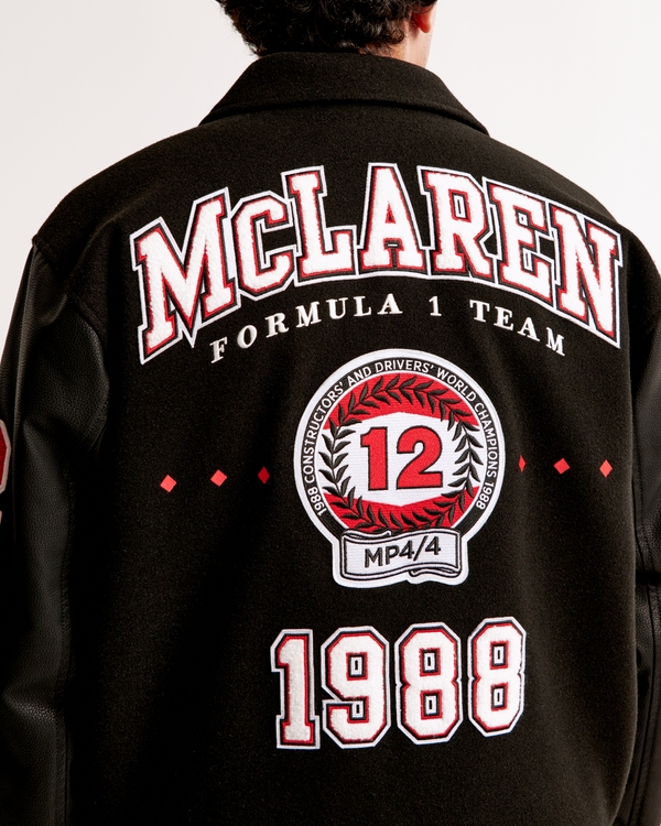Men's McLaren Varsity Bomber Jacket | Men's Clearance