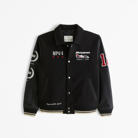 Мужские куртки Abercrombie & Fitch Oracle Red Bull Racing Varsity Bomber Jacket
