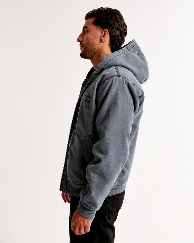 Hooded Workwear Bomber Jacket