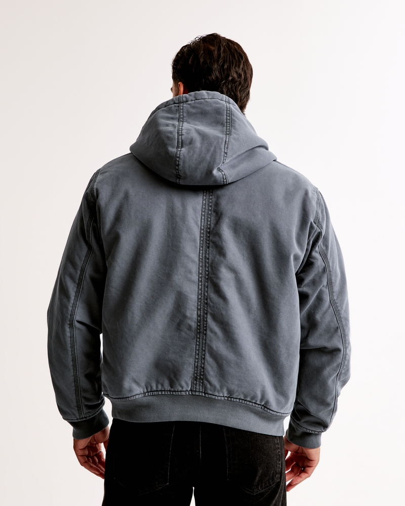 Hooded Workwear Bomber Jacket