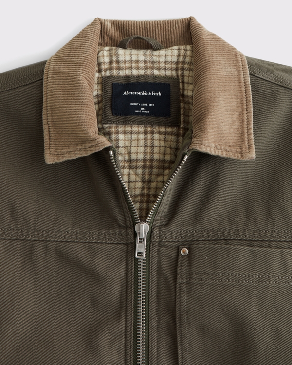 Men's Flannel-Lined Zip Workwear Jacket | Men's Clearance