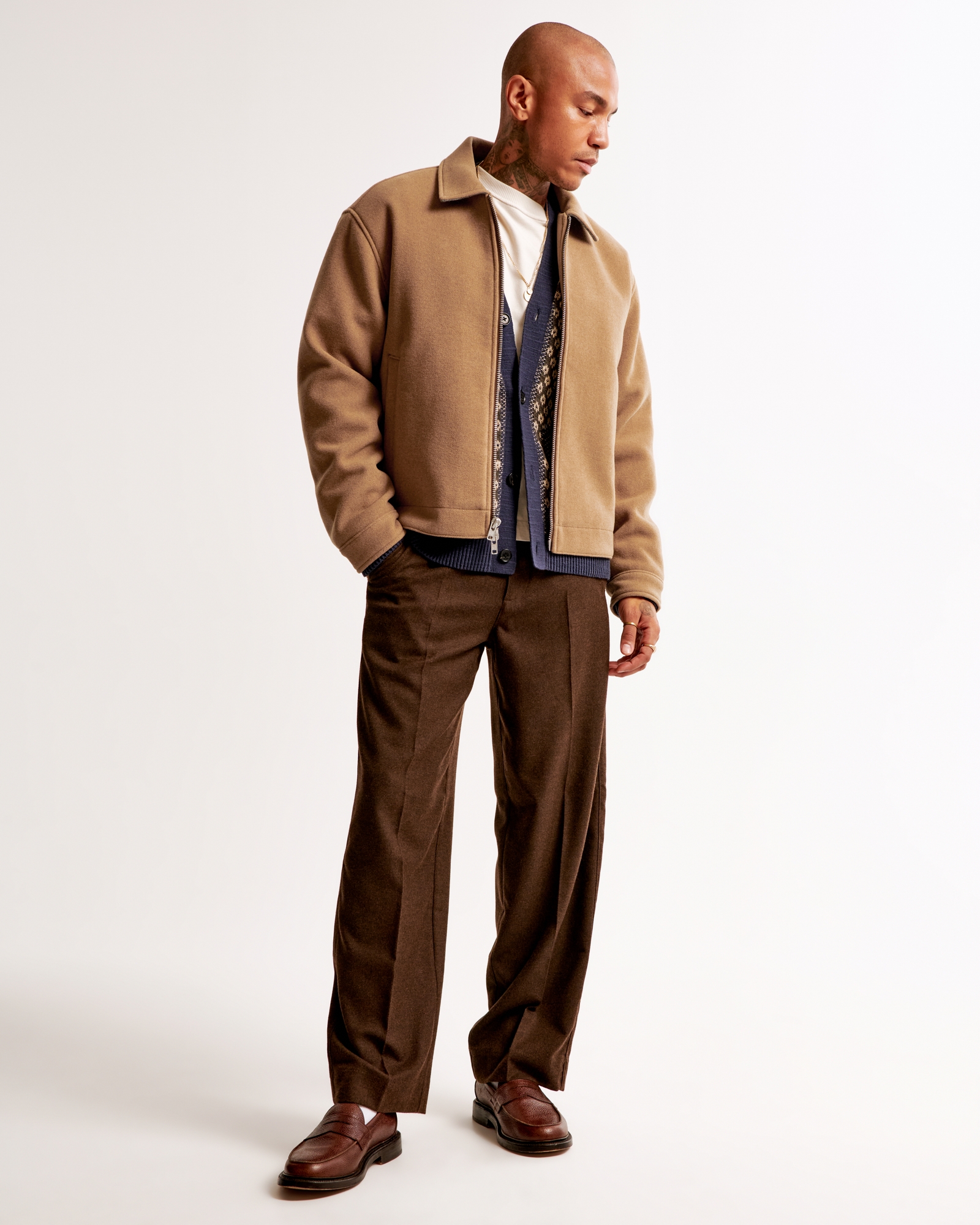 Abercrombie & Fitch Cropped Dressy Zip Jacket | MainPlace Mall