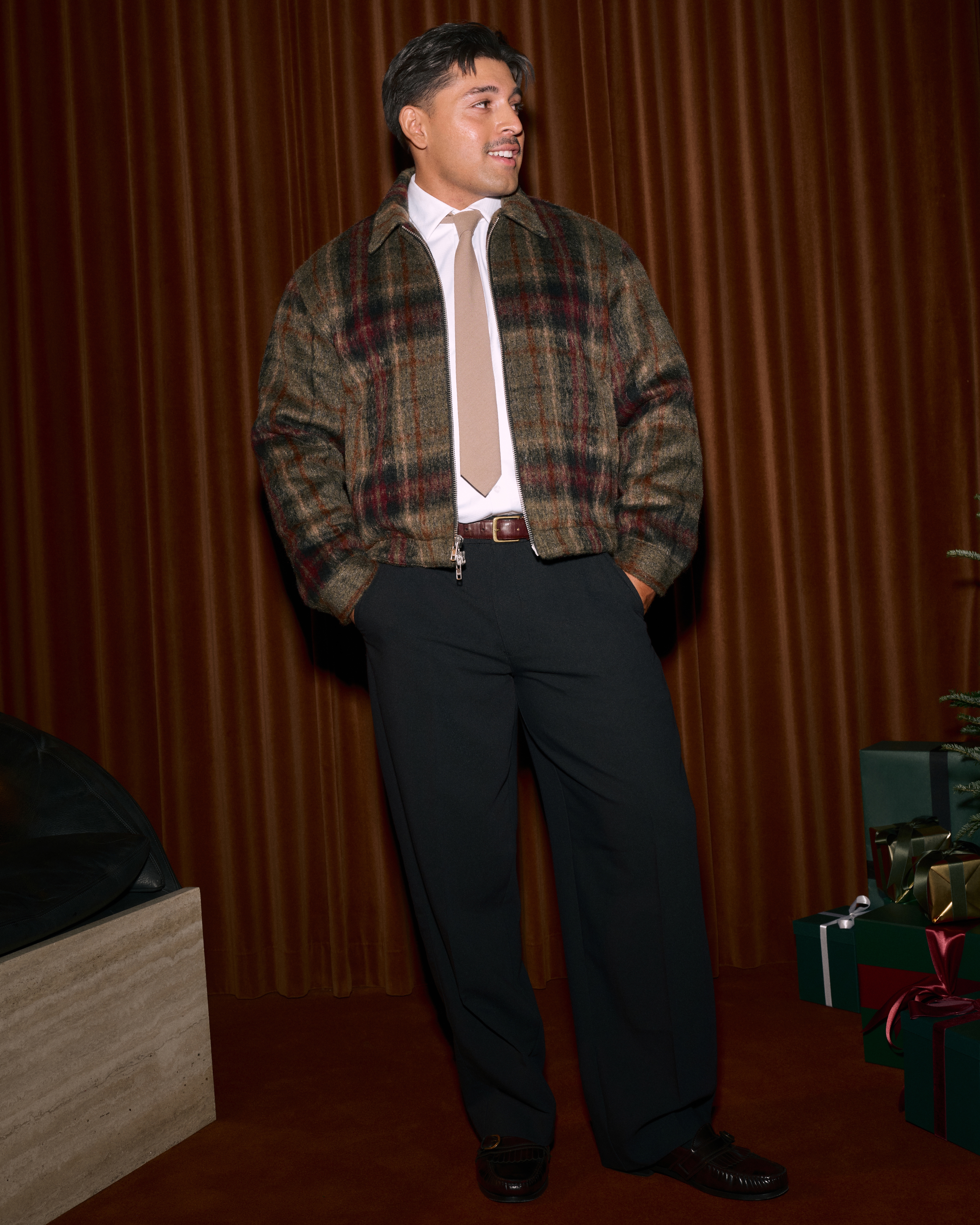 Men's Cropped Dressy Zip Jacket | Men's Clearance