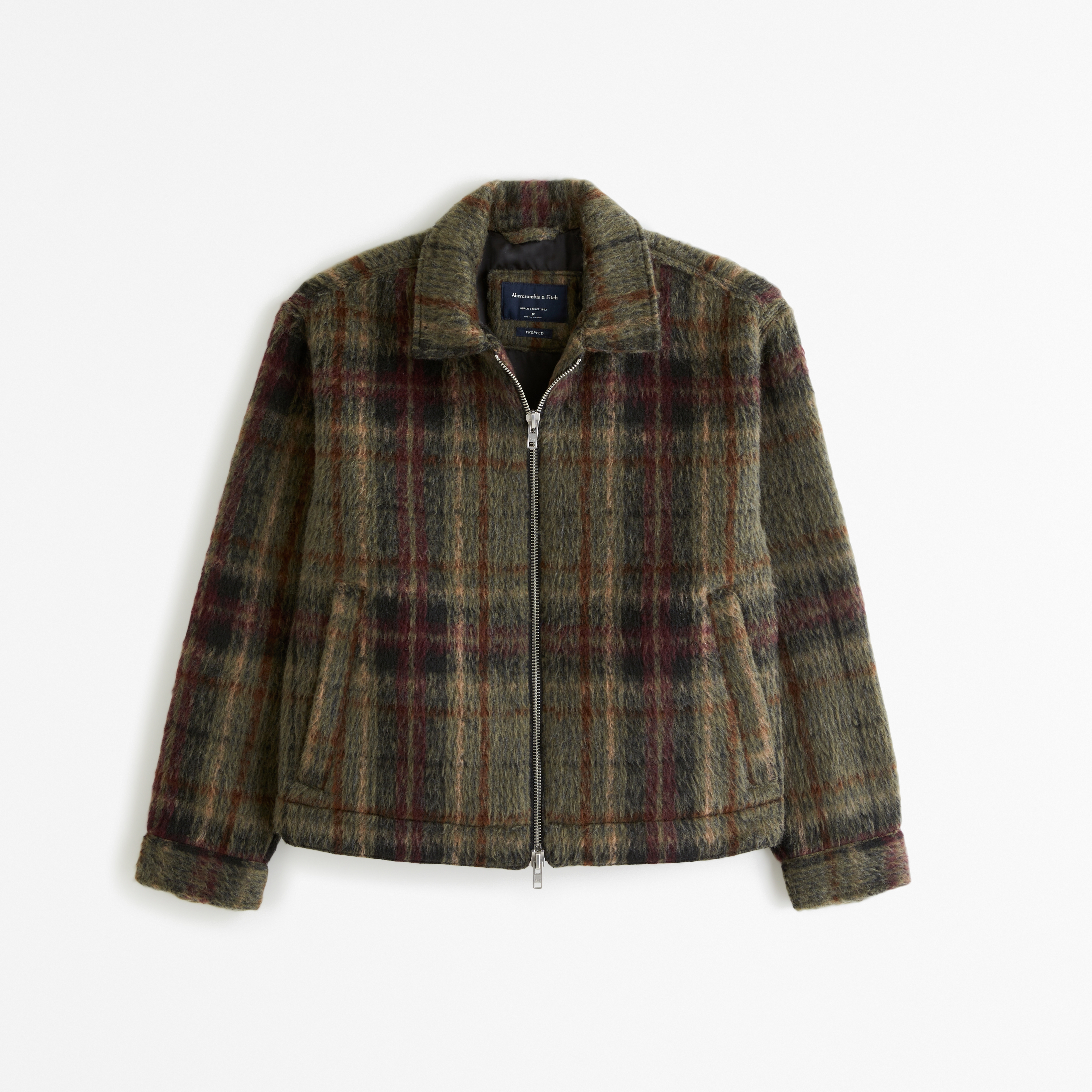 High quality Abercrombie & Fitch Plaid Coat