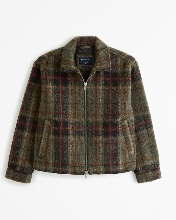 Men's Cropped Dressy Zip Jacket | Men's Clearance | Abercrombie.com