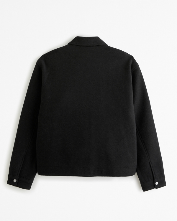 Men's Cropped Dressy Zip Jacket | Men's Clearance | Abercrombie.com