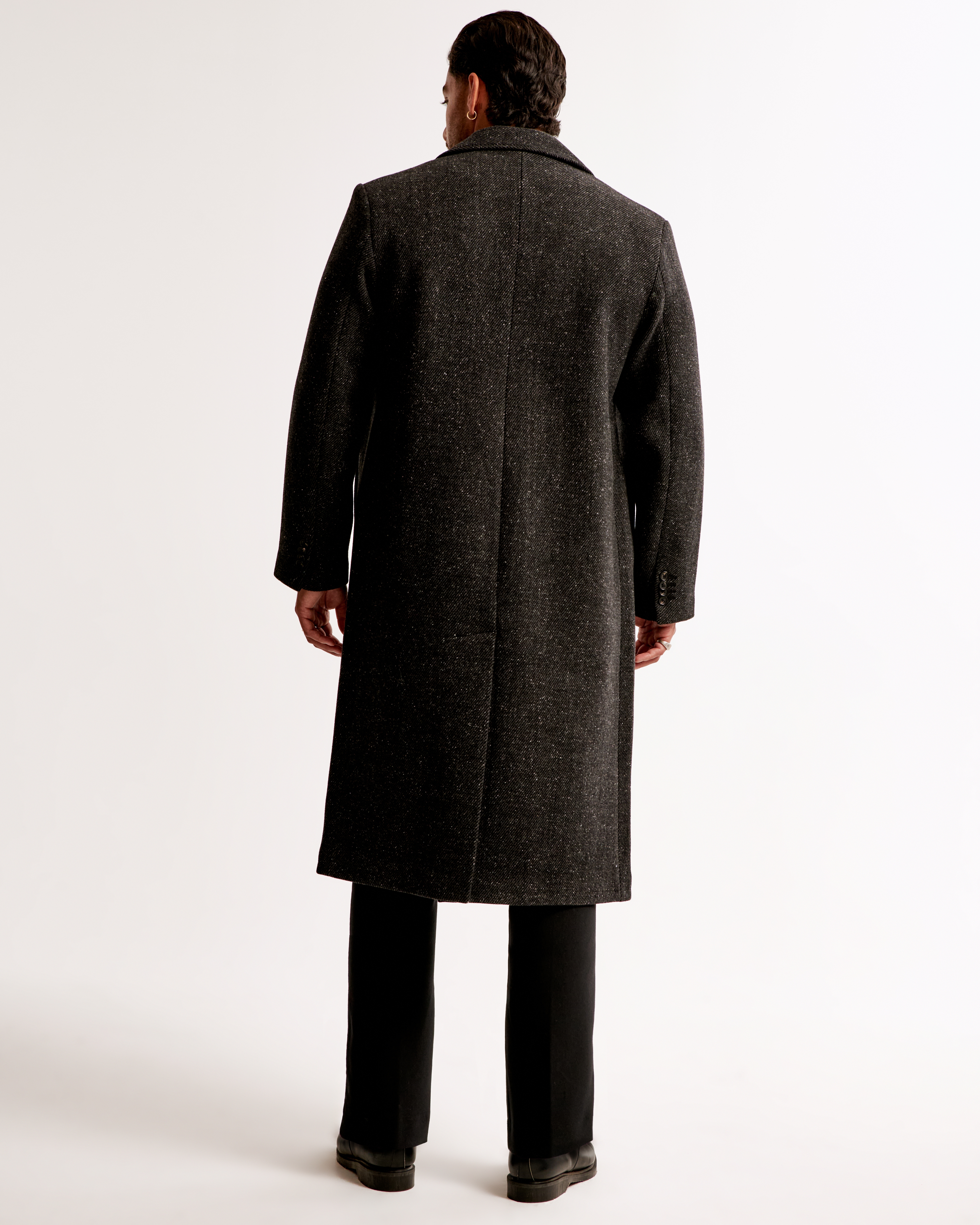 Men’s Long 2024 Black Coat