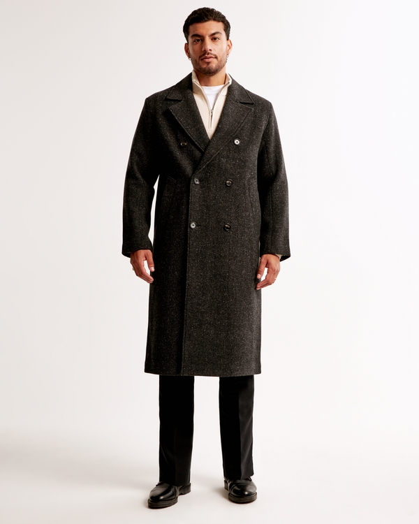 Men's Double-Breasted Long Coat | Men's Clearance | Abercrombie.com