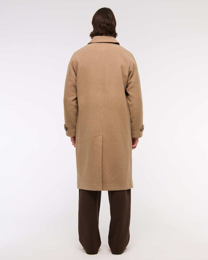 Wool-Blend Mac Coat