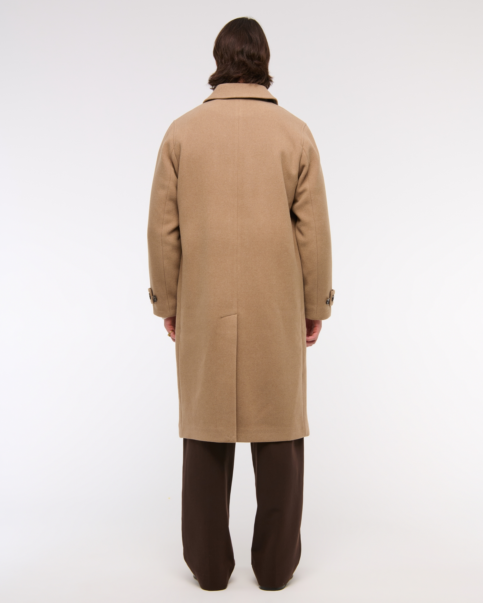 Wool-Blend Mac Coat