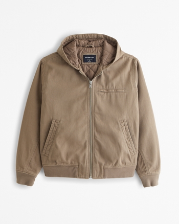 Hollister hooded bomber jacket hot sale