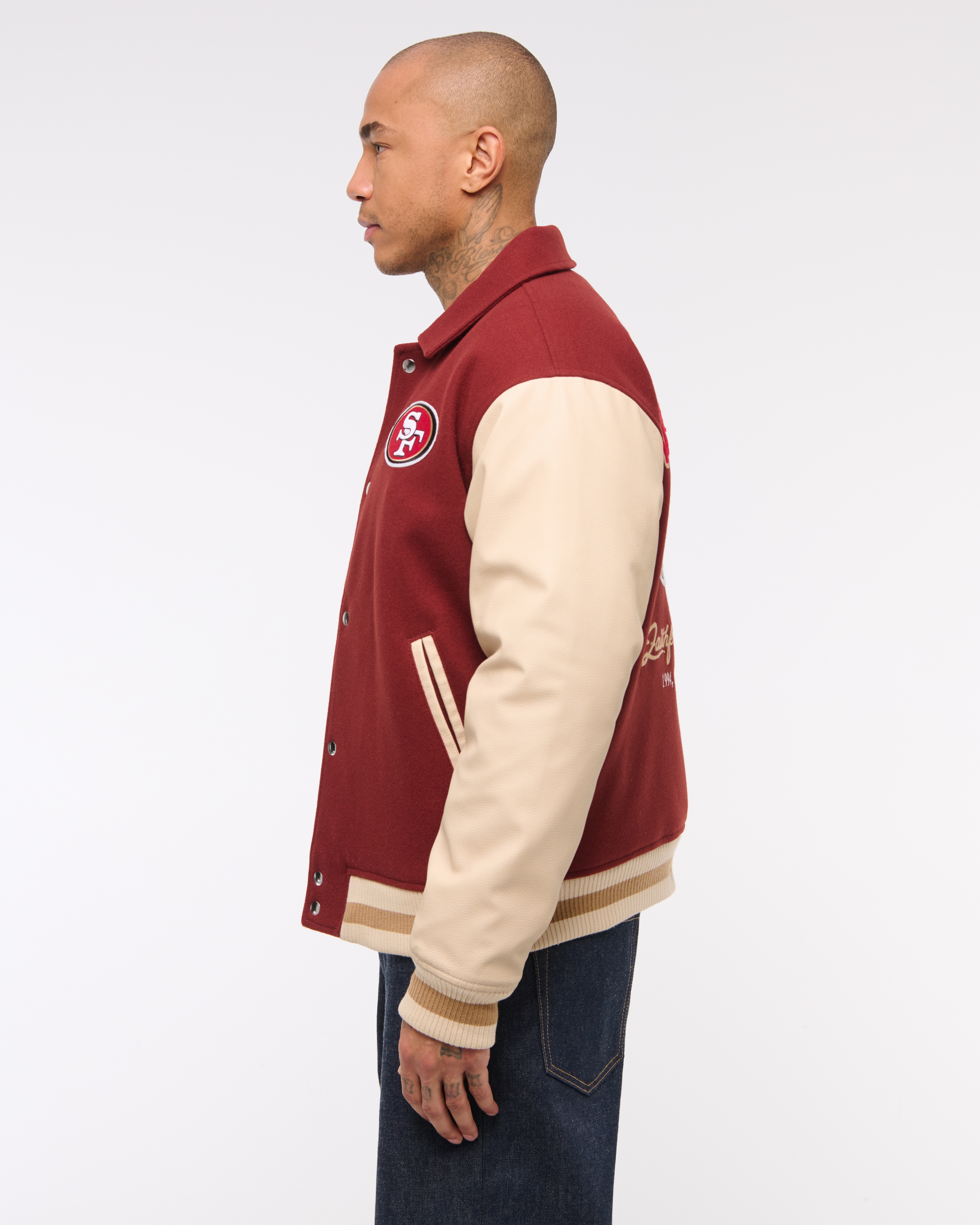 Men's San Francisco 49ers Varsity Bomber Jacket | Men's