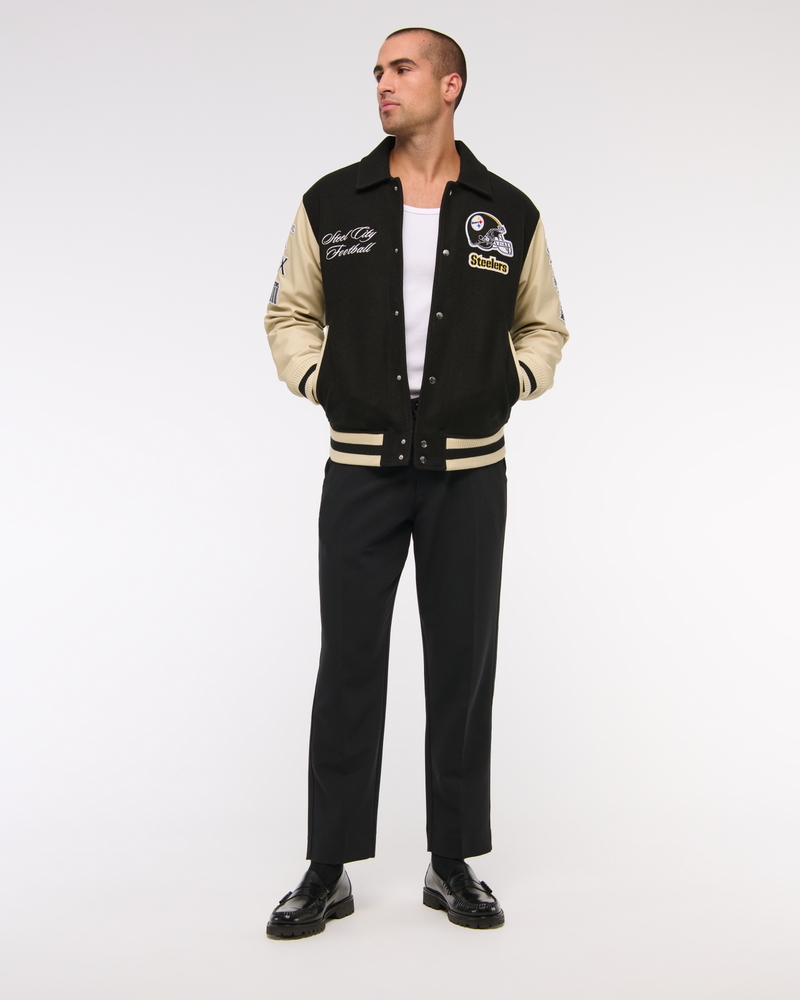Pittsburgh Steelers Varsity Bomber Jacket