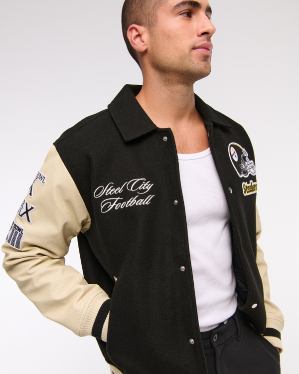 Pittsburgh Steelers Varsity Bomber Jacket