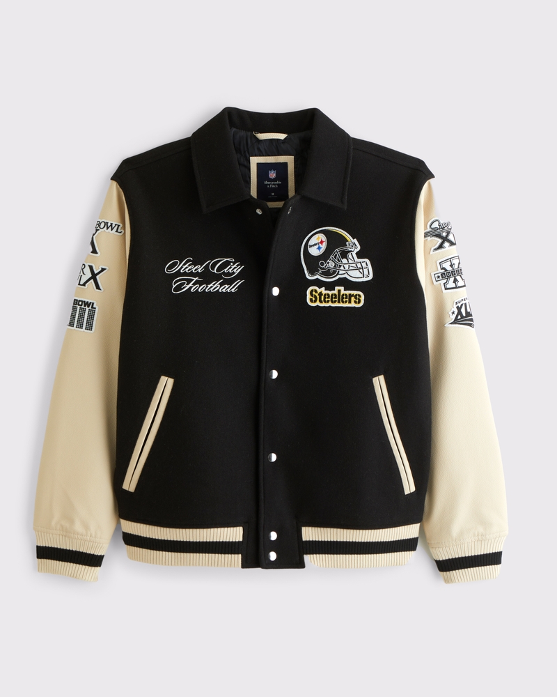 Steelers bomber jacket forever 21 hot sale