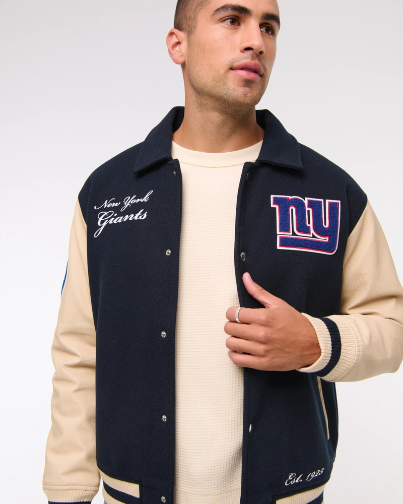 New York Giants Varsity Bomber Jacket