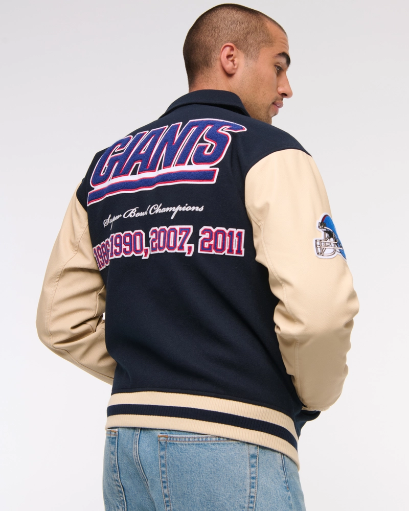 New York Giants Varsity Bomber Jacket