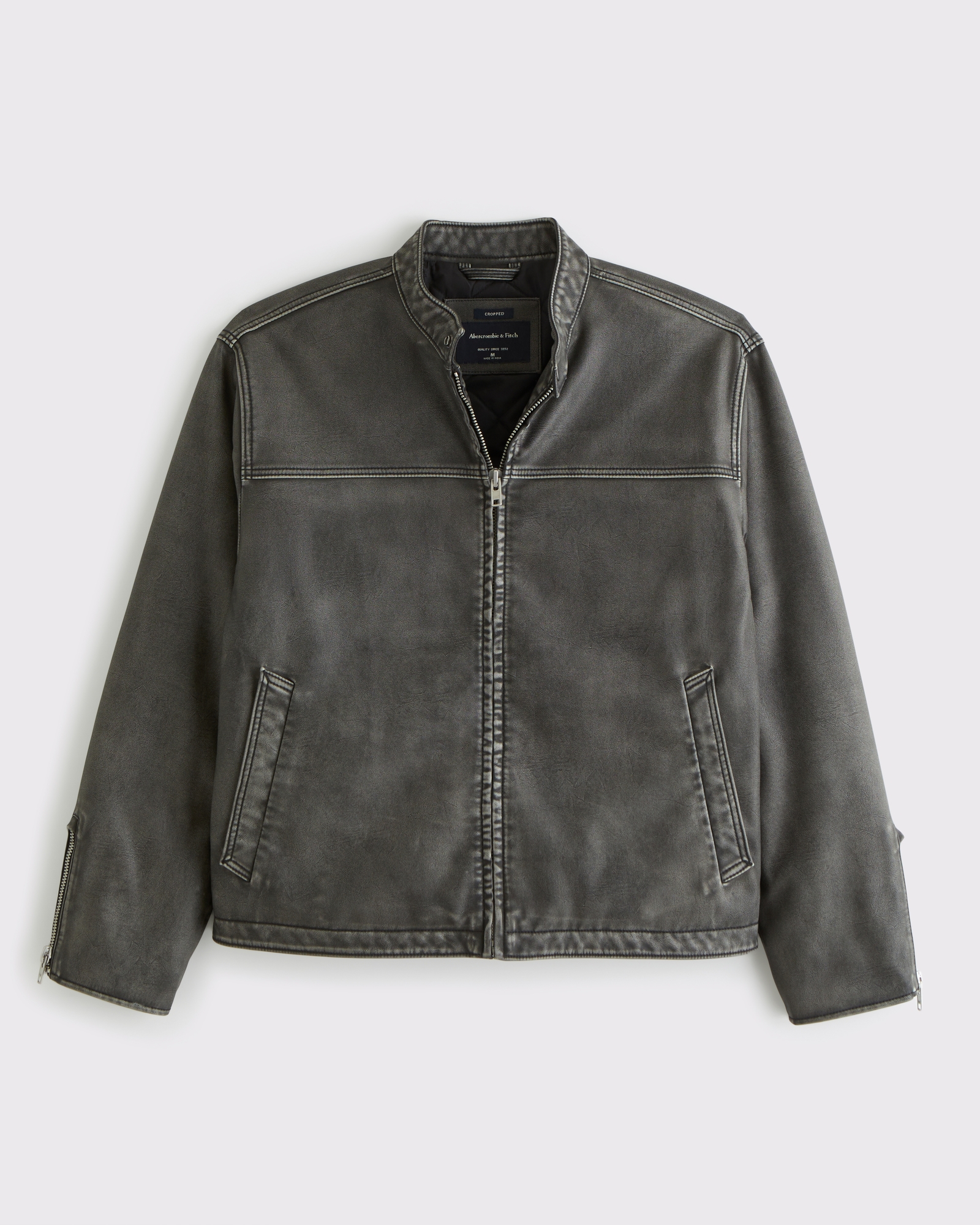 Abercrombie Vegan Leather Motorcycle Jacket Abercrombie Fitch