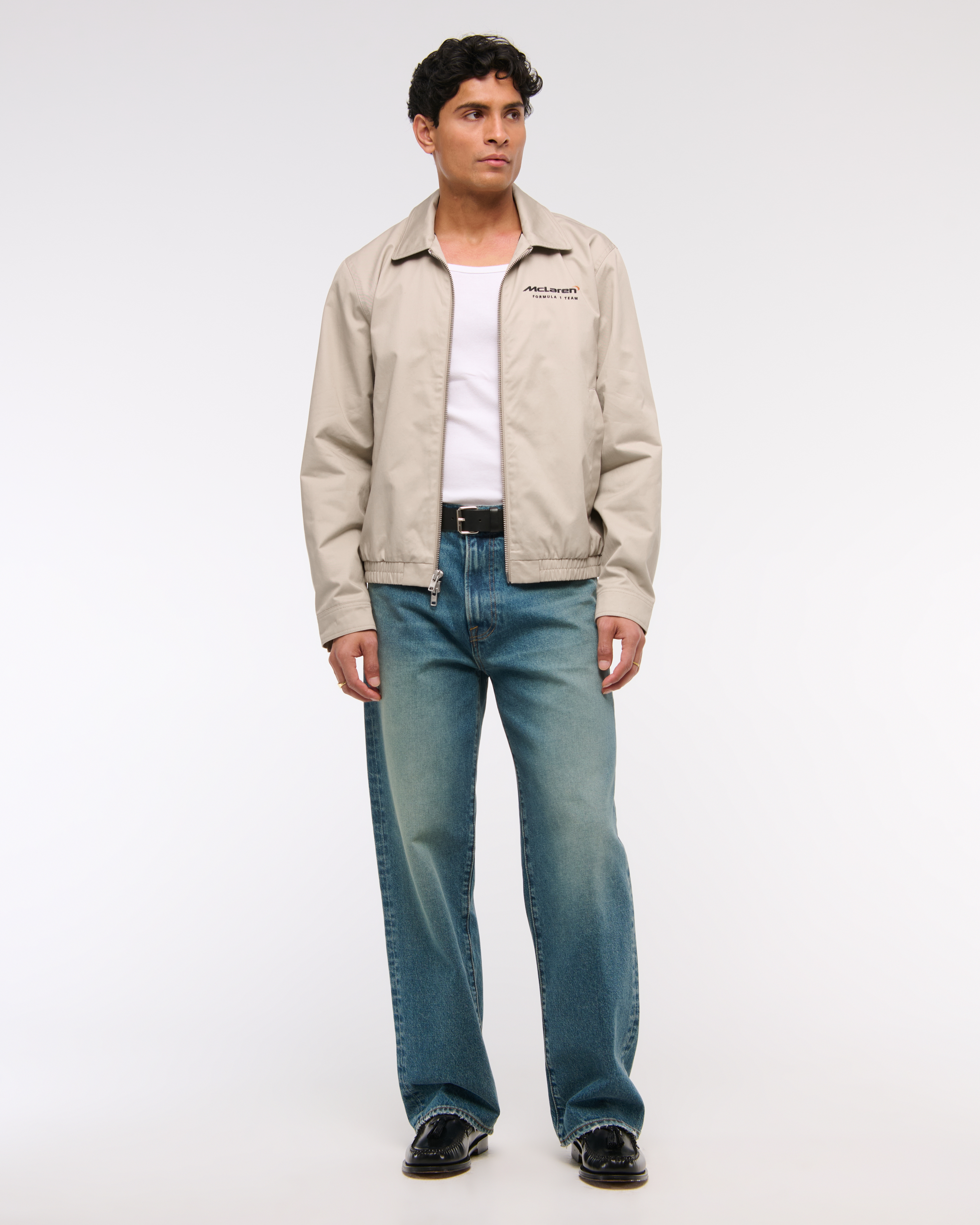 Abercrombie & Fitch Harrison Military Bomber Fur Lined