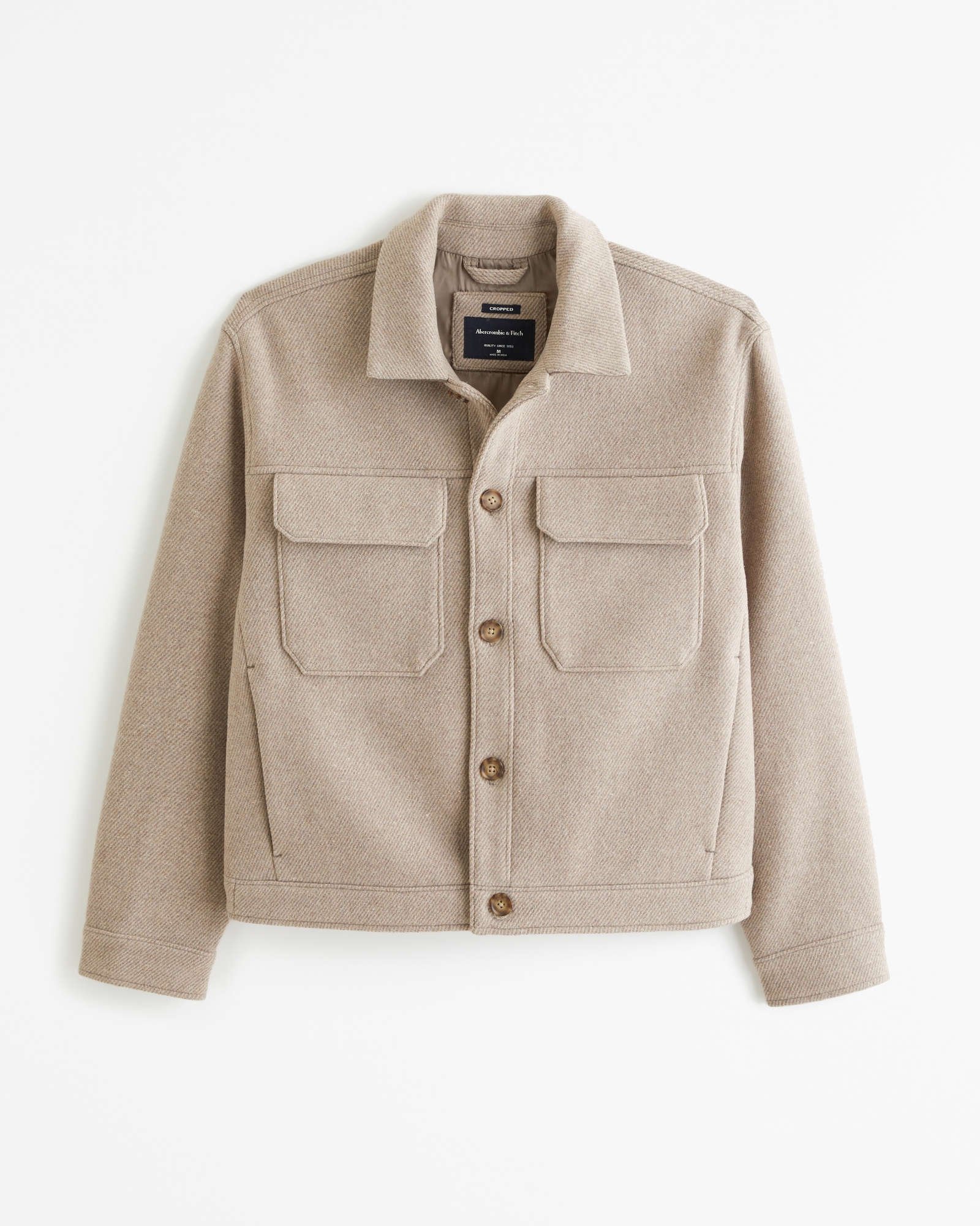 Cropped Dressy Trucker Jacket