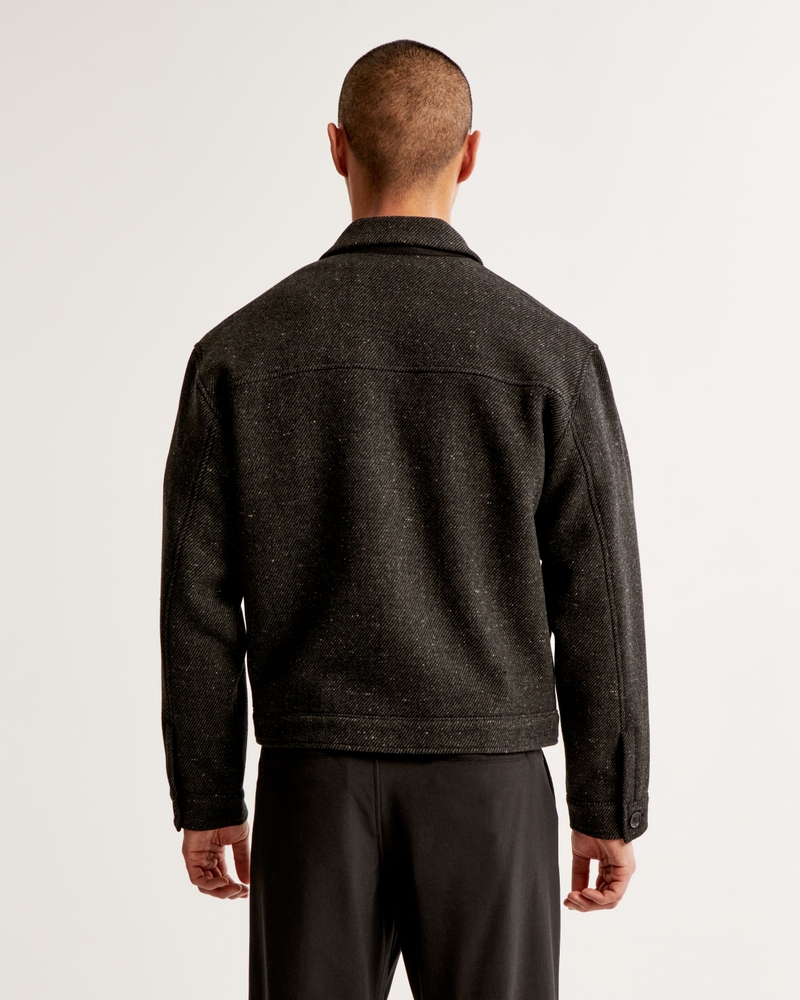 Herren Kurz geschnittene, elegante Truckerjacke | Herren Mäntel 