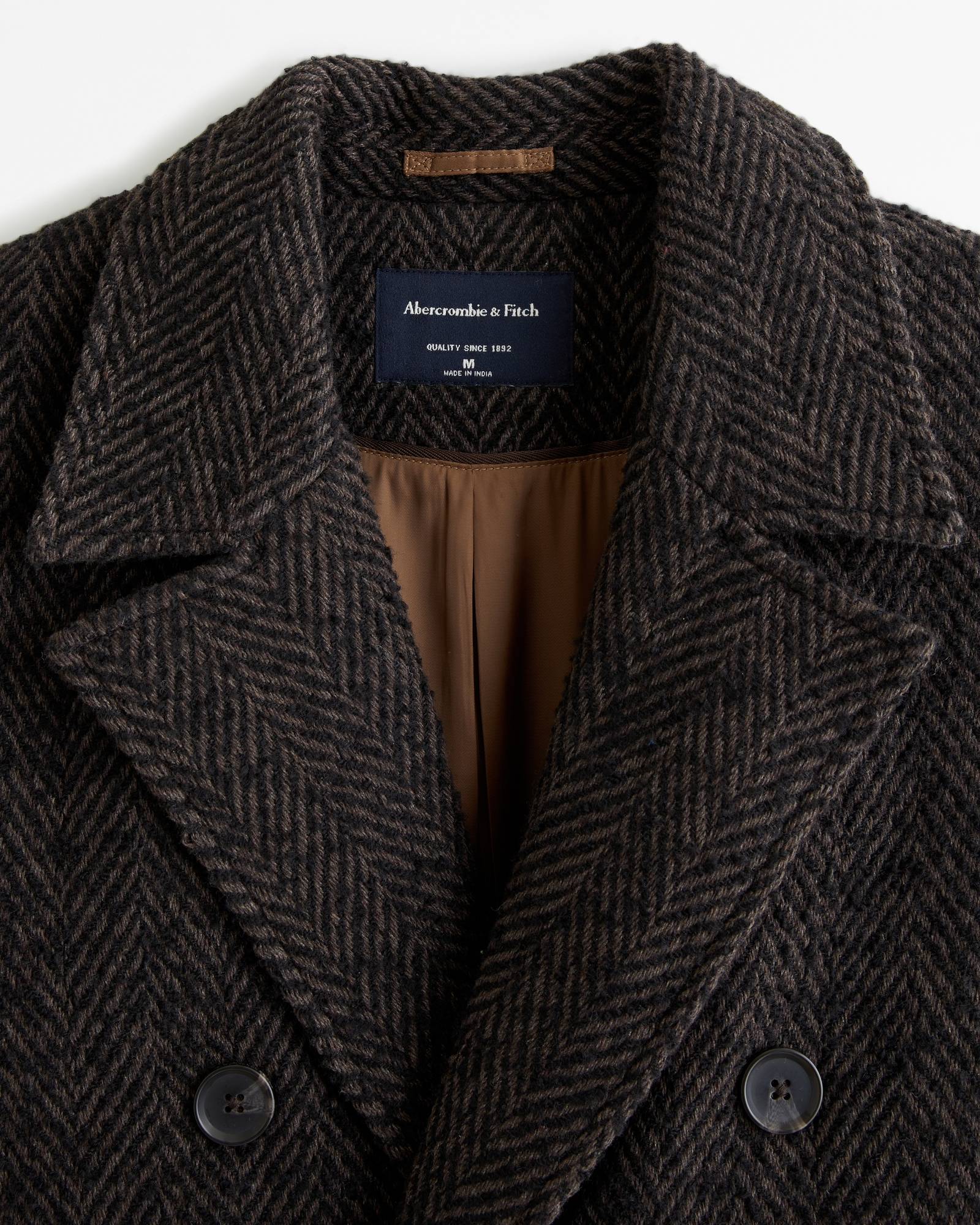 Double-Breasted Wool-Blend Coat