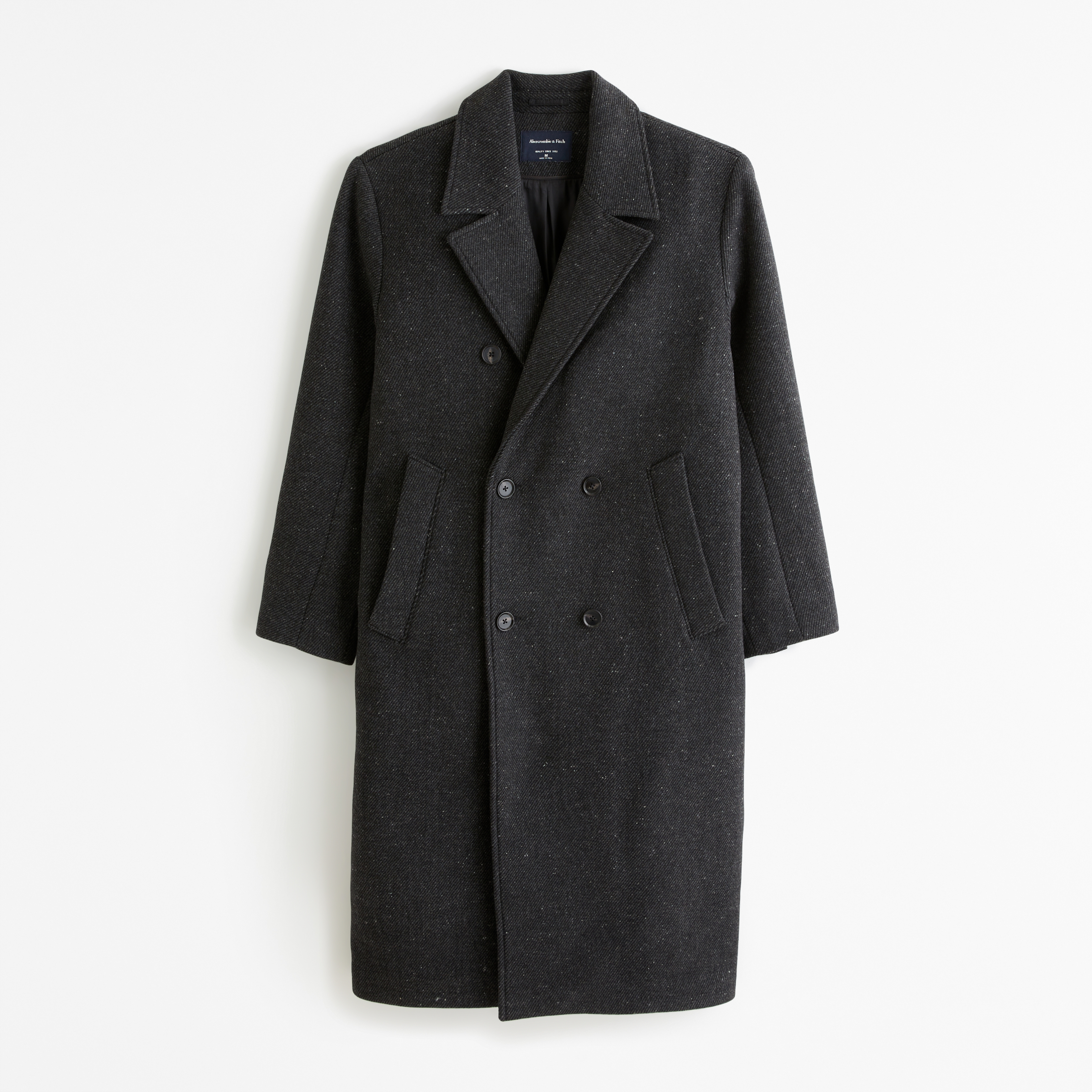 Men's Double-Breasted Wool-Blend Coat | Men's Coats & Jackets