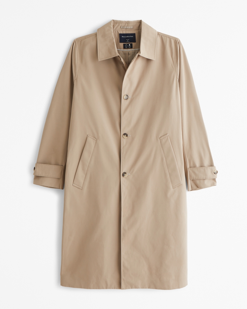 Mens beige mac coat best sale