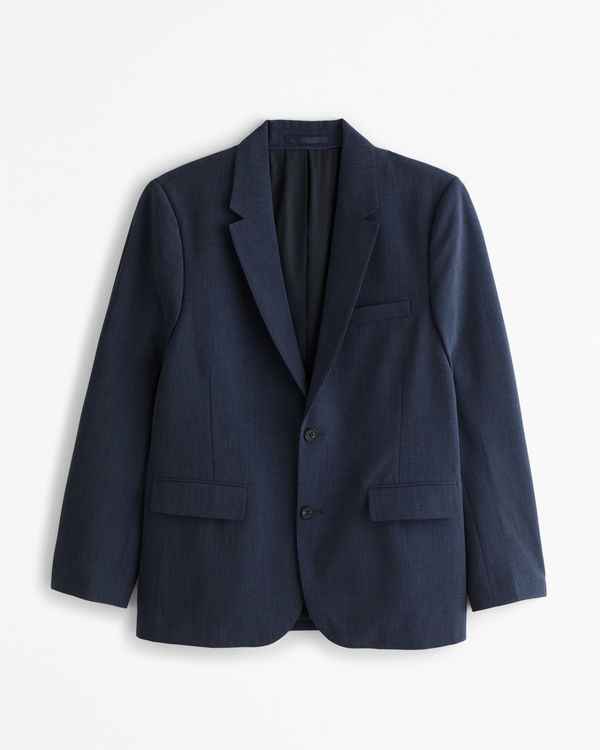 The A&F Collins Tailored Classic Blazer, Navy Texture