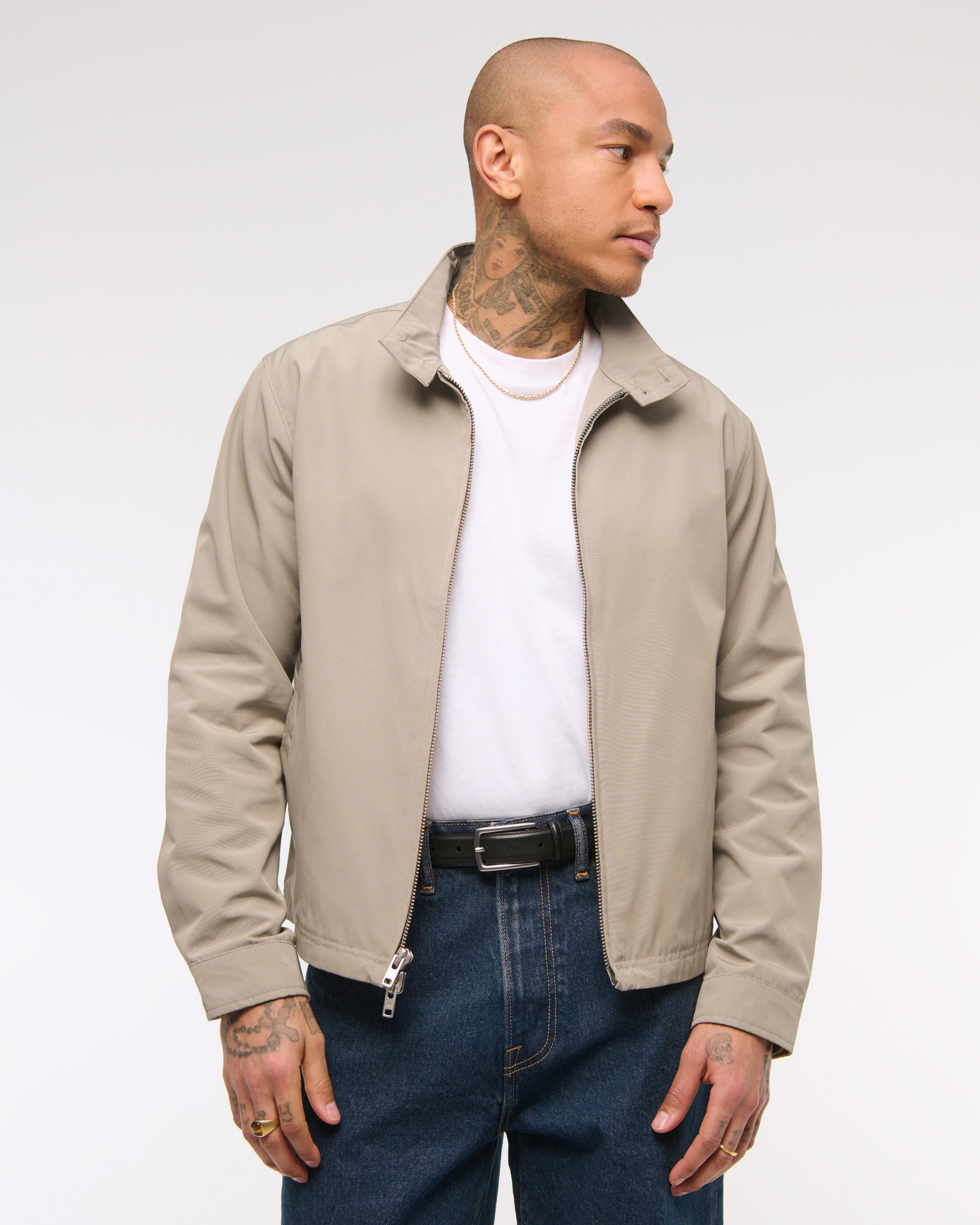 Мужские куртки Abercrombie & Fitch Mockneck Harrington Jacket — фото 2