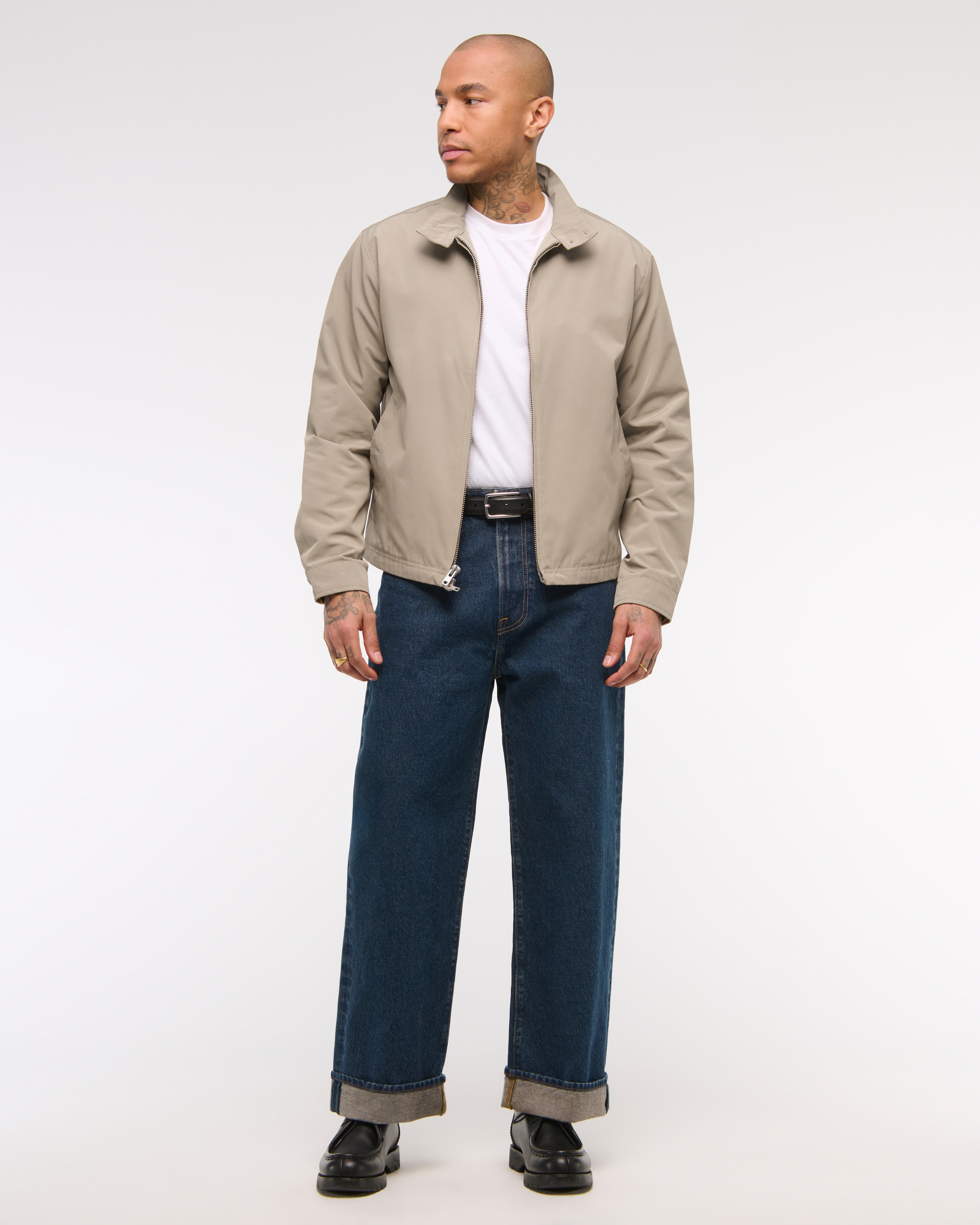 Men's Cropped Mockneck Harrington Jacket | Men's Coats Men's Cropped Mockneck Harrington Jacket | Men's Coats