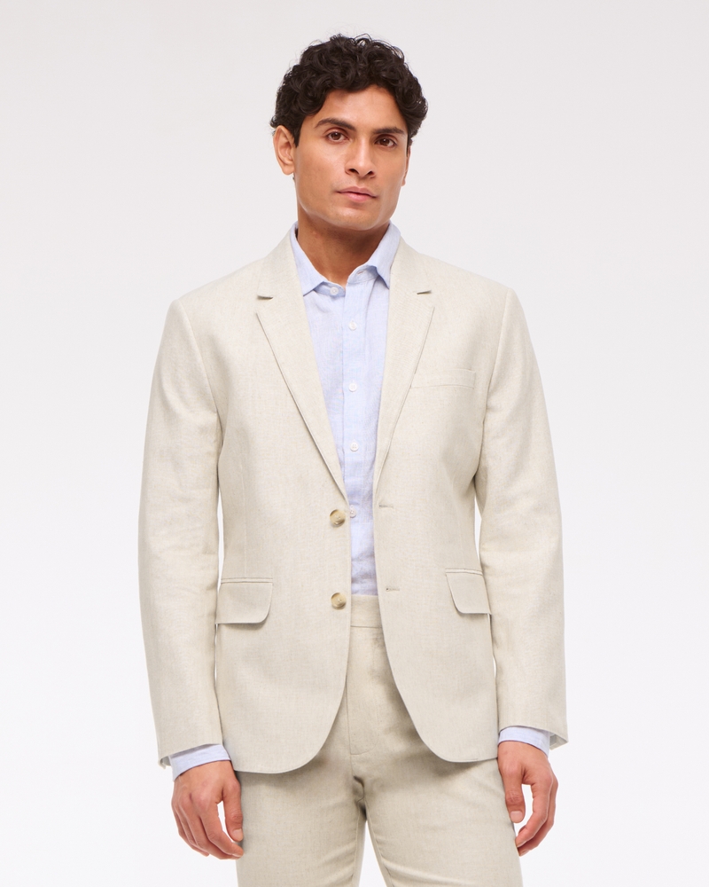 The A&F Collins Tailored Classic Linen-Blend Blazer