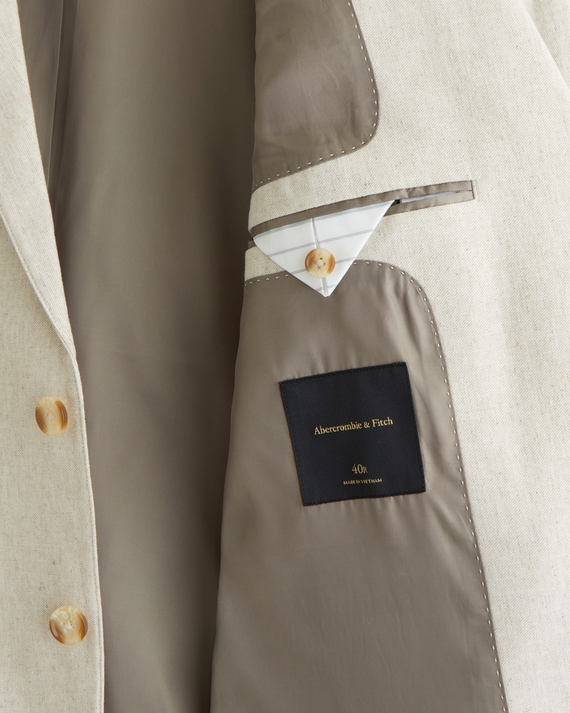 The A&F Collins Tailored Classic Linen-Blend Blazer
