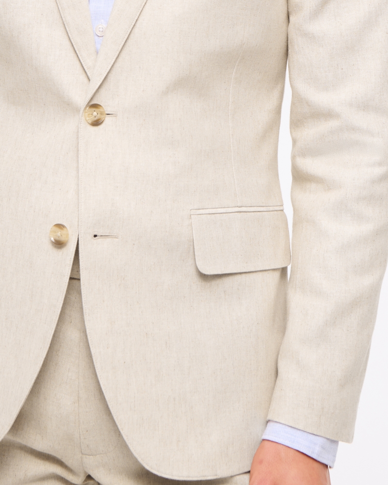 The A&F Collins Slim Linen-Blend Blazer - thumbnail 5