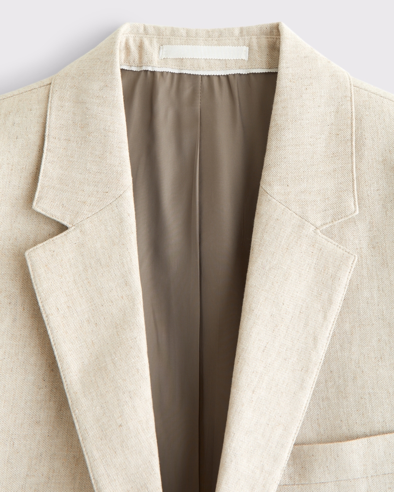 The A&F Collins Tailored Slim Linen-Blend Blazer