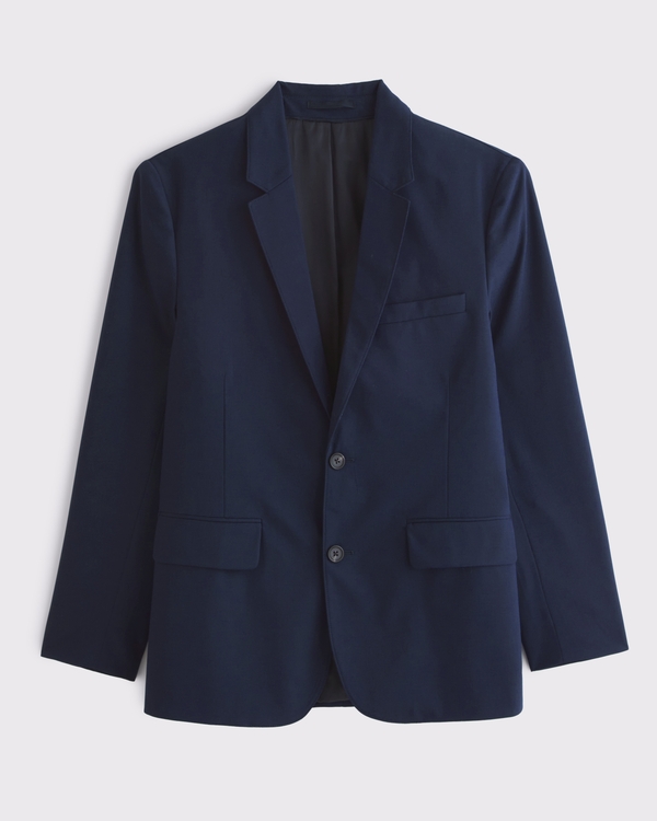 Der elegante A&F Collins Blazer in Slim Fit, Tiefes Marineblau view 1