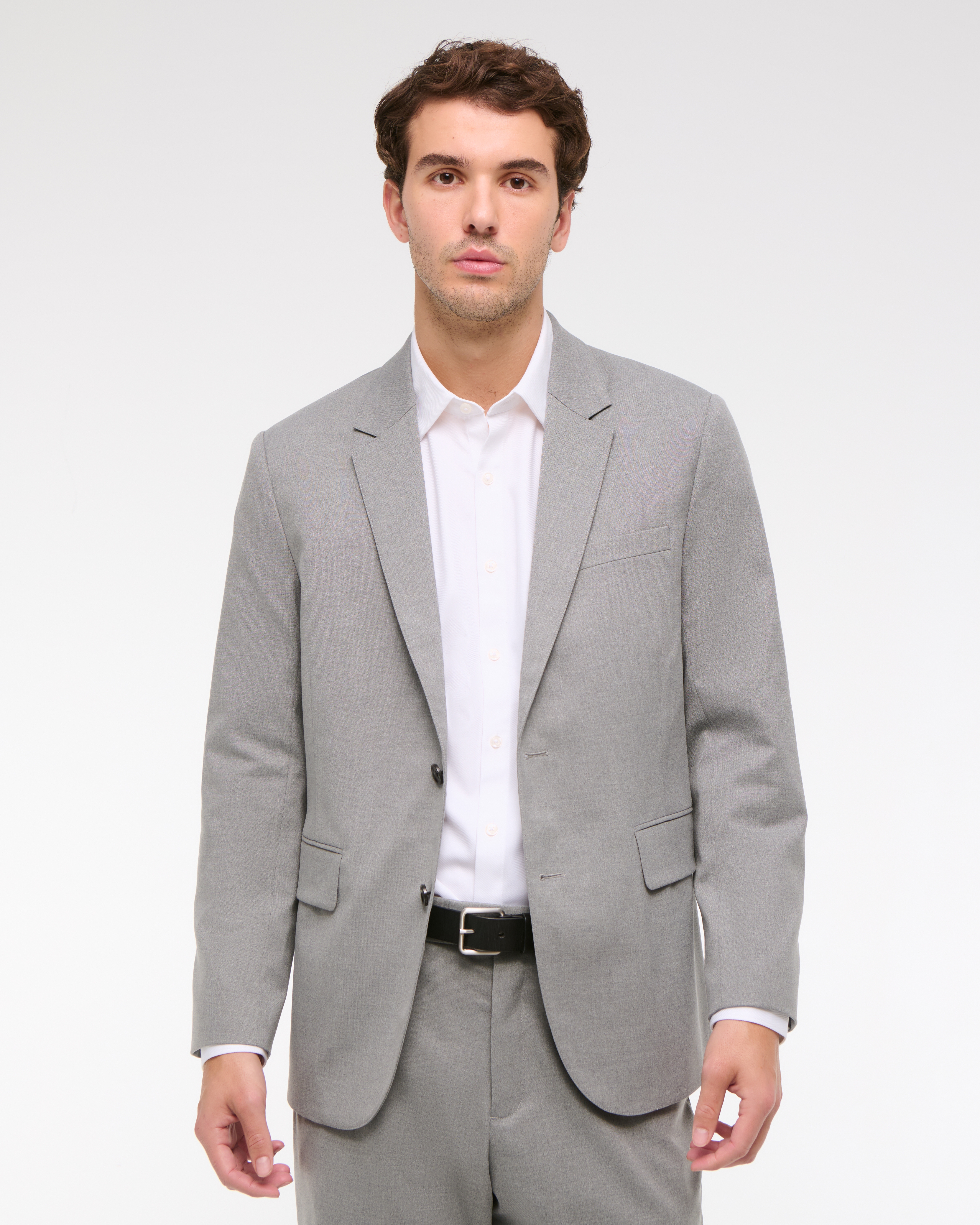 Abercrombie & Fitch The A&f Collins Classic Blazer In Gray