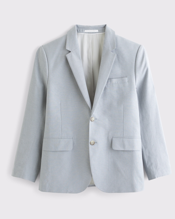 The A&F Collins Tailored Classic Blazer, Light Blue view 1