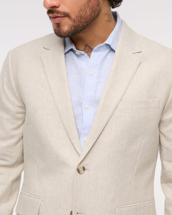 The A&F Collins Athletic Fit Linen-Blend Blazer