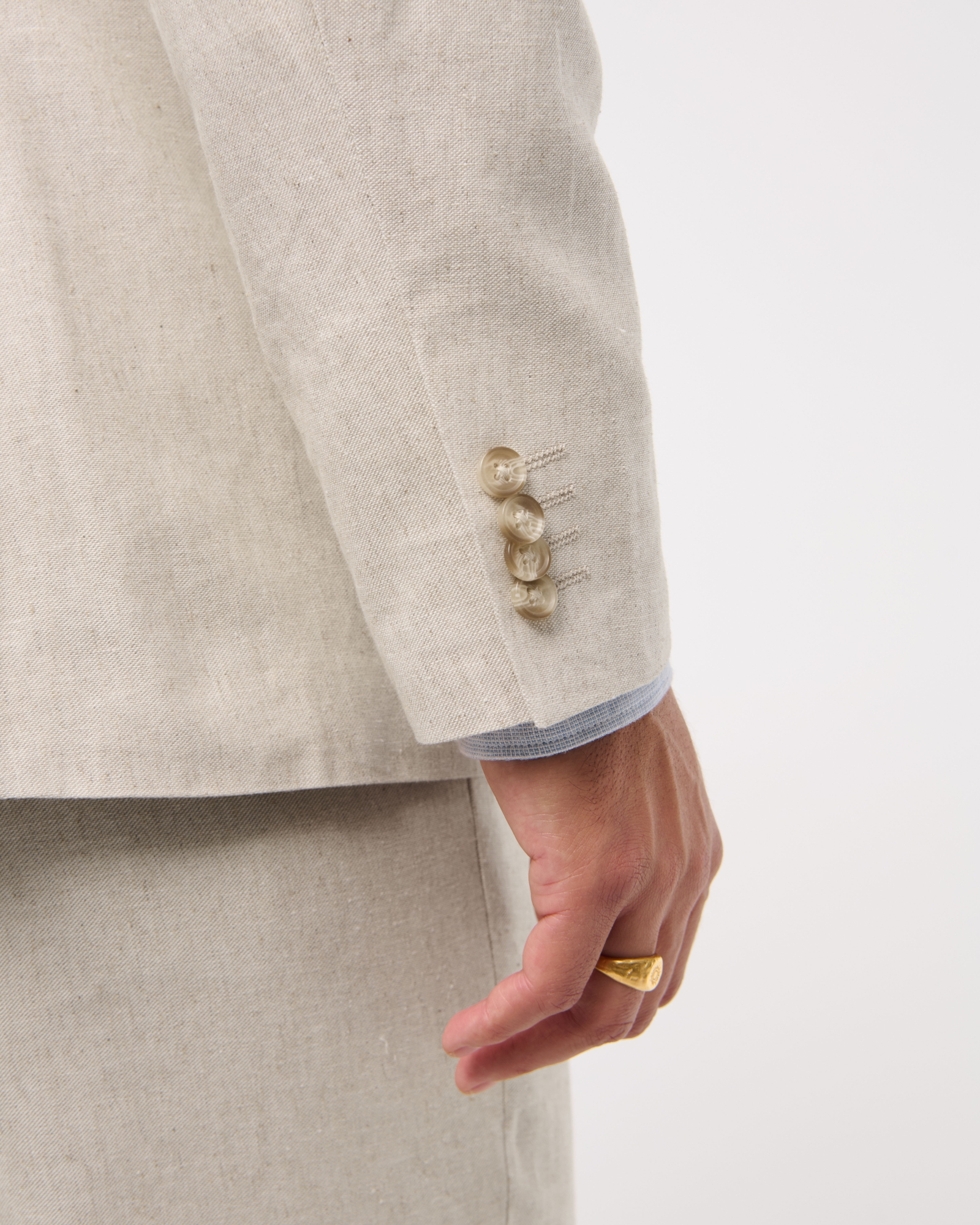 The A&F Collins Athletic Fit Linen-Blend Blazer