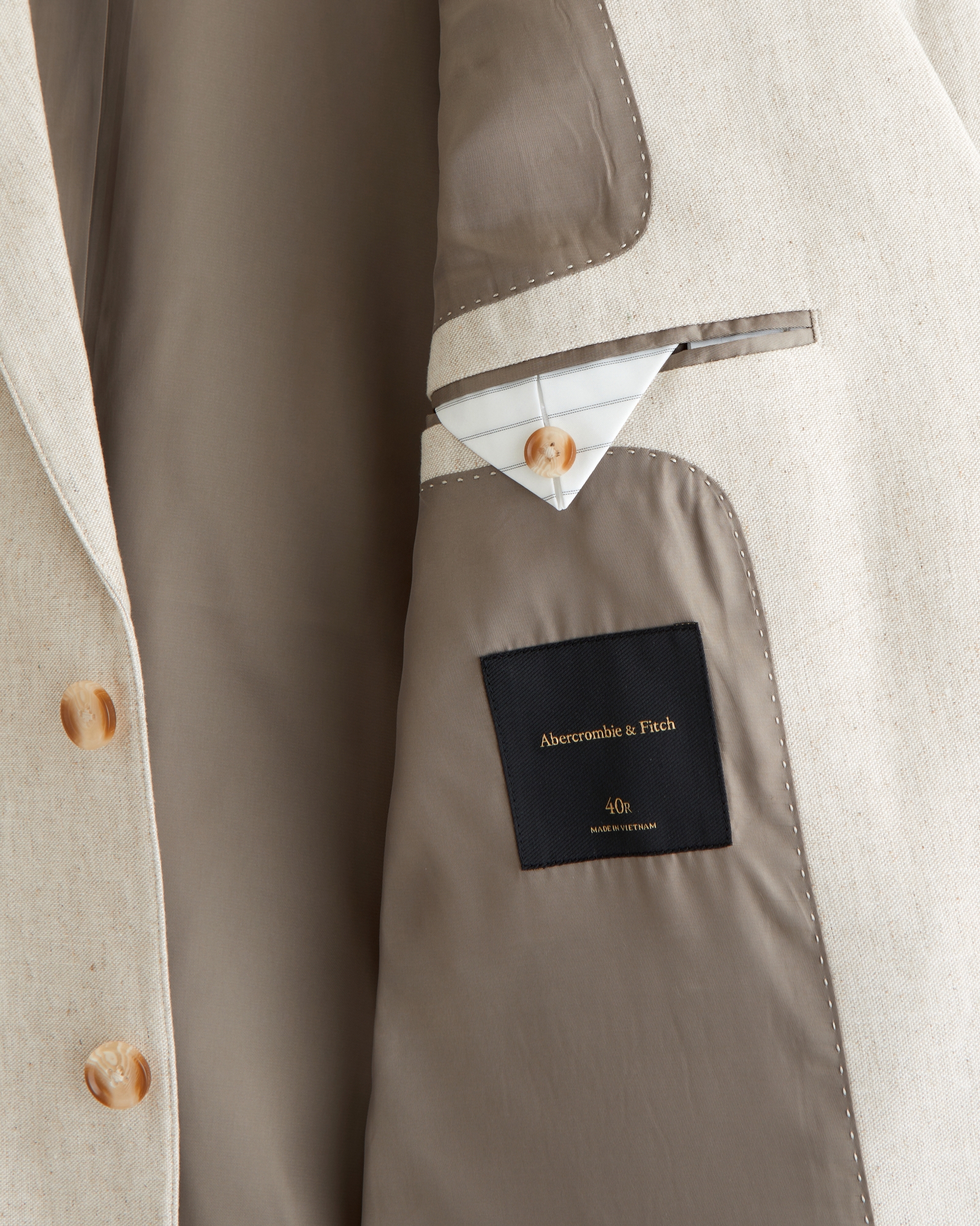 The A&F Collins Athletic Fit Linen-Blend Blazer