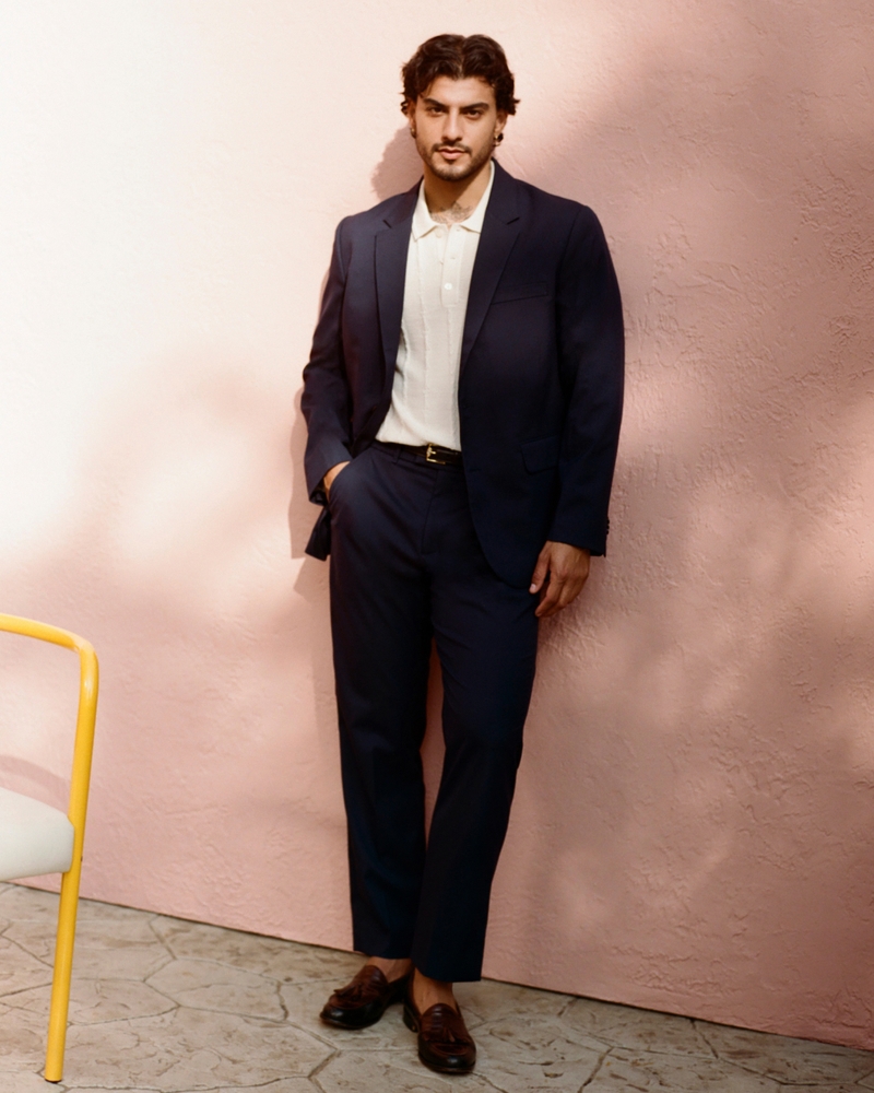 Homme Blazer de coupe sport Collins A&F Homme Manteaux et vestes