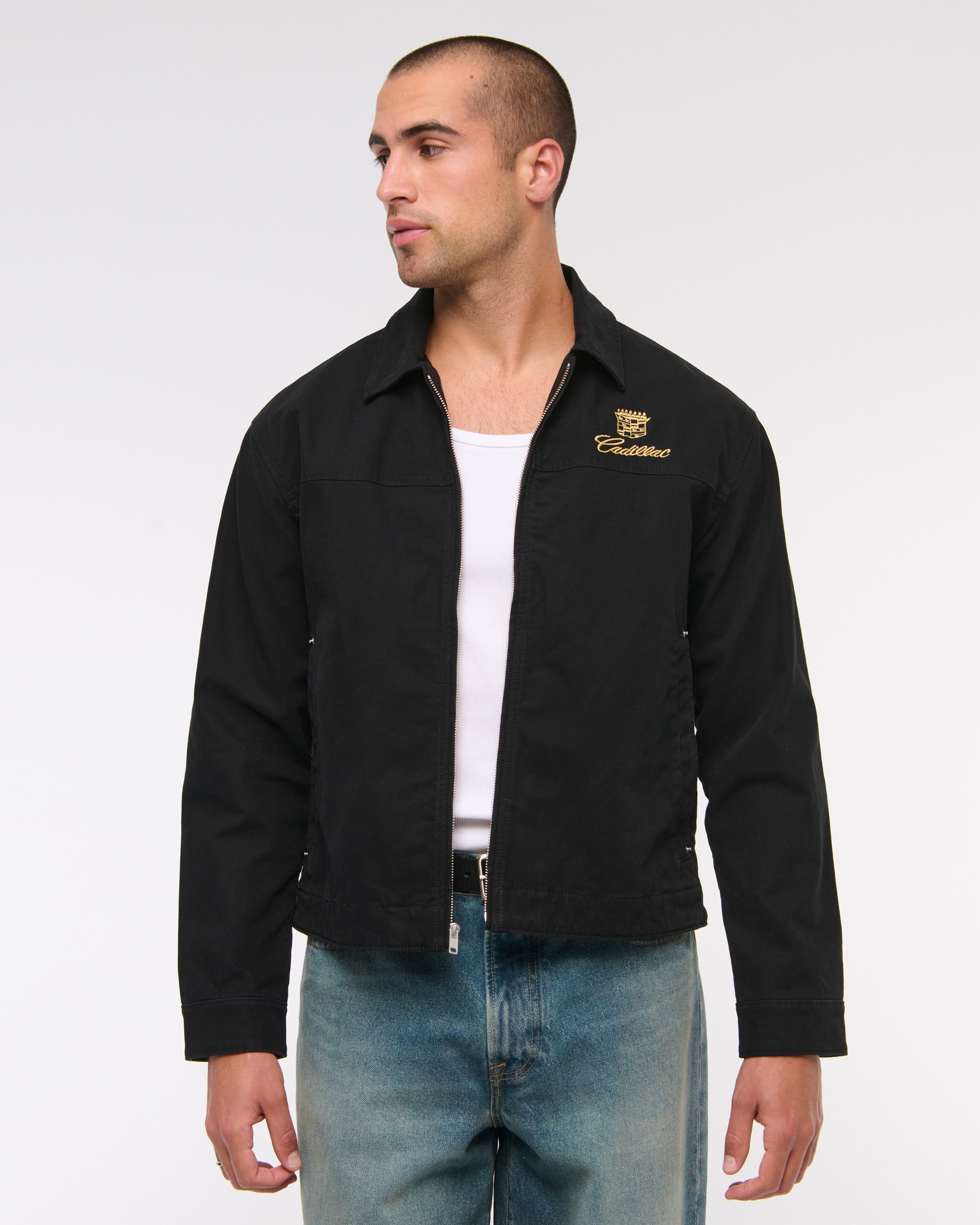 Cadillac Cropped Zip Workwear Jacket