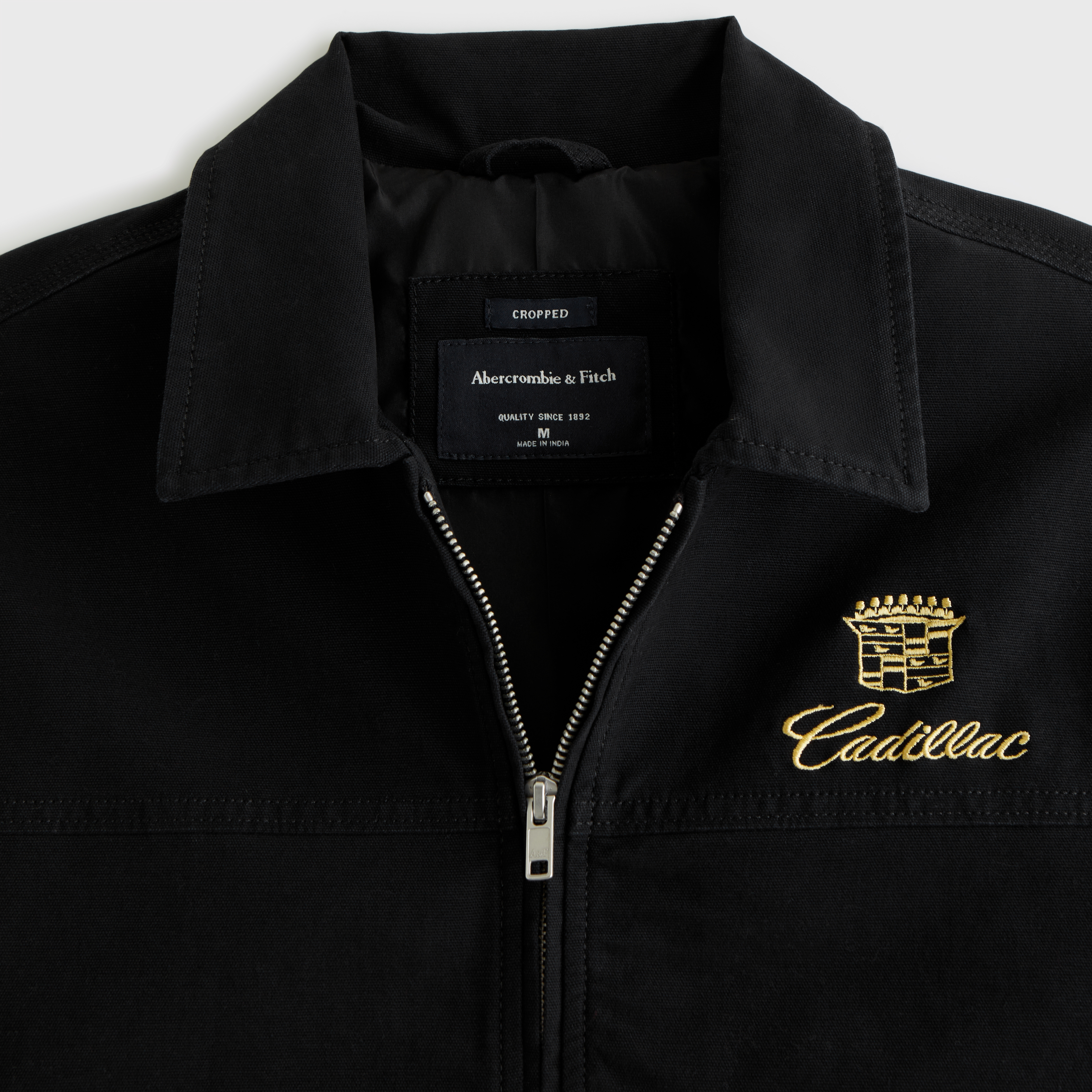 Men's Cadillac Cropped Zip Workwear Jacket | Men's Coats