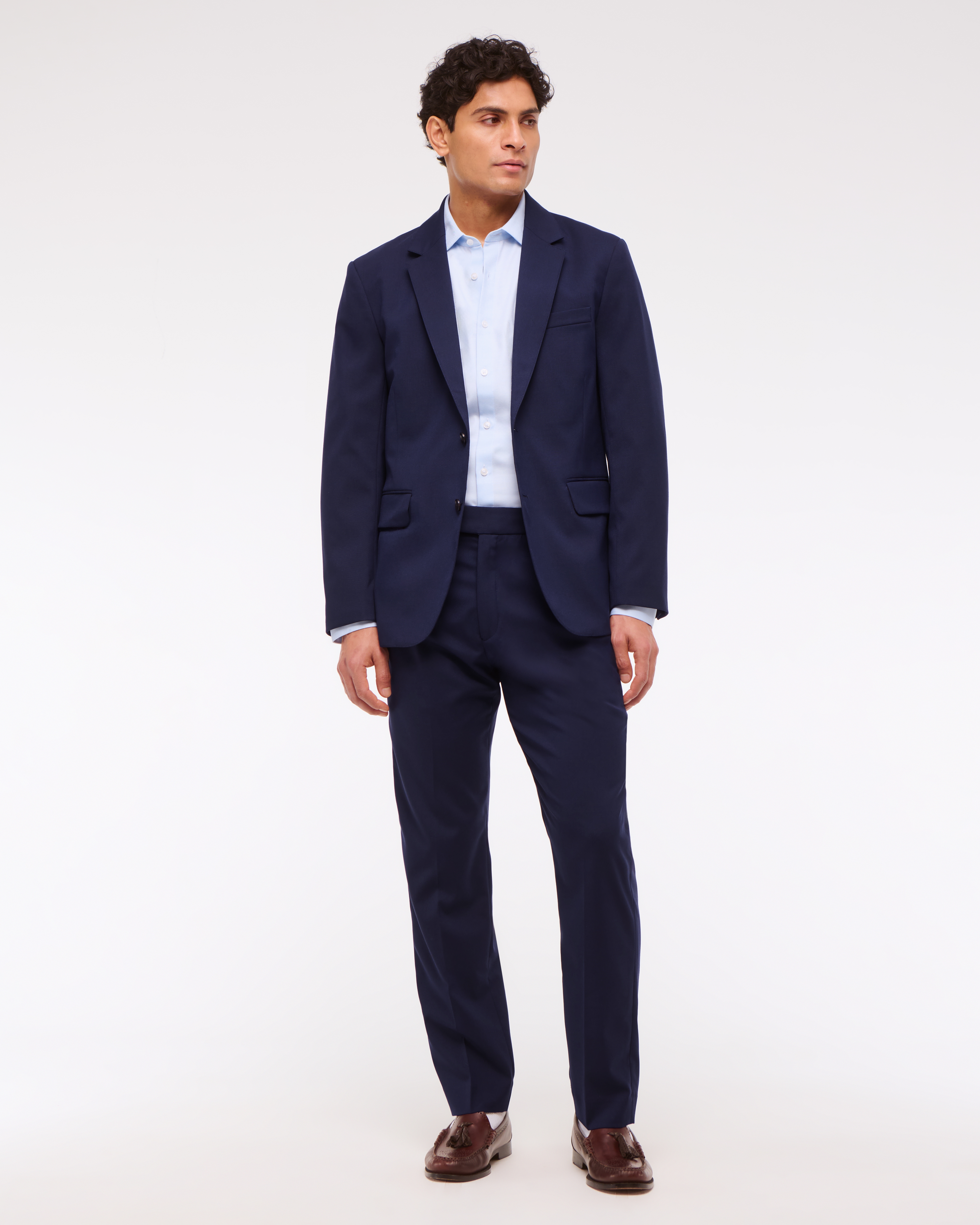 Abercrombie & Fitch The A&f Collins Classic Blazer In Blue