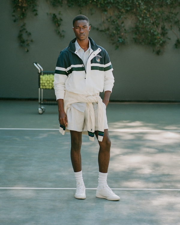 Vol. 28 Danzy Cropped Track Jacket, Deep Navy view 1