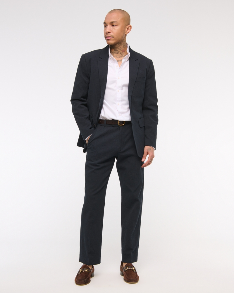 The A&F Collins Tailored Slim Seersucker Blazer